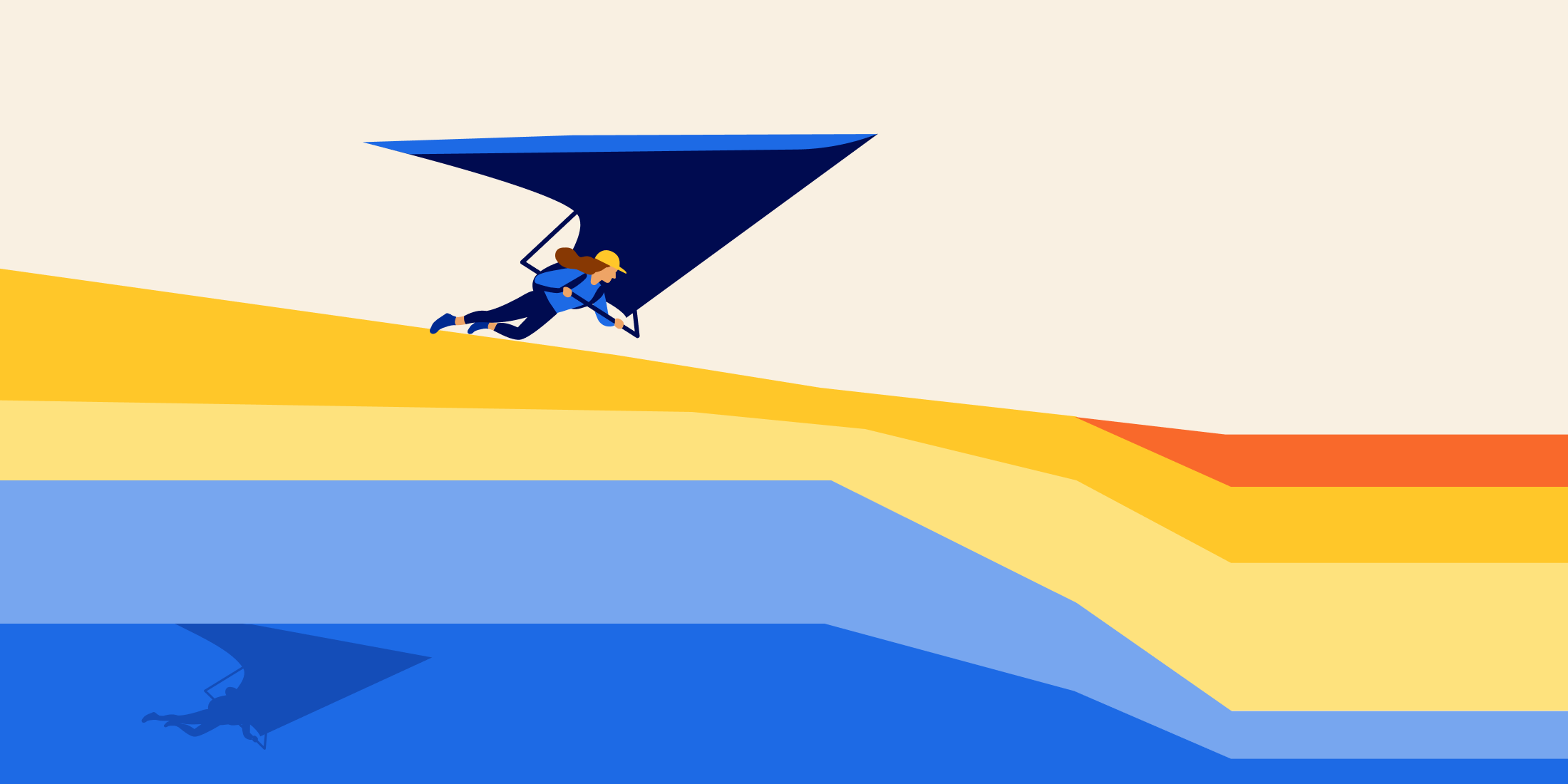 A person parasailing.